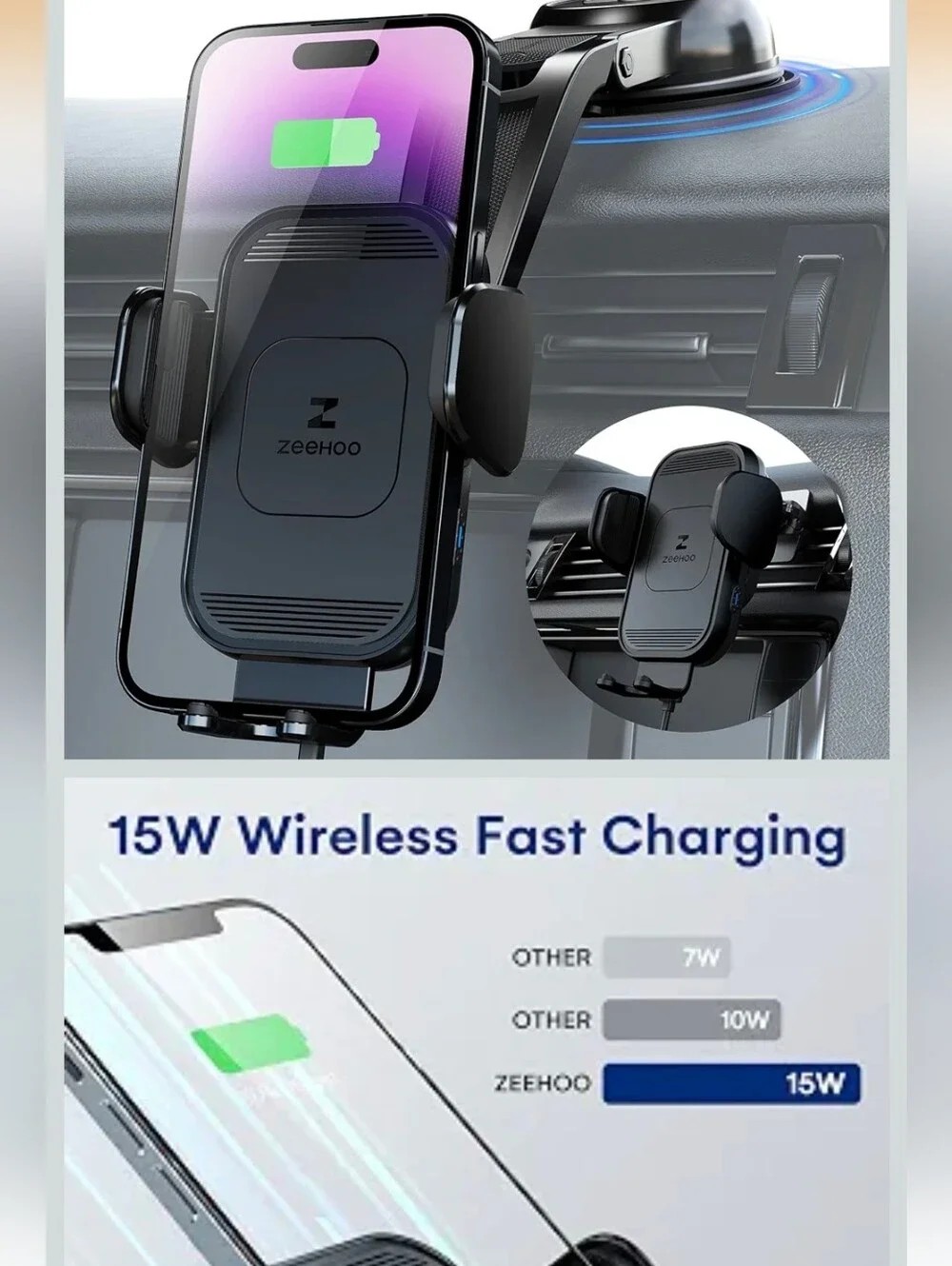 Zeehoo Fast Wireless Car Charger